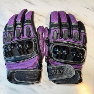 BILT Purple and Black Motorcycle Gloves